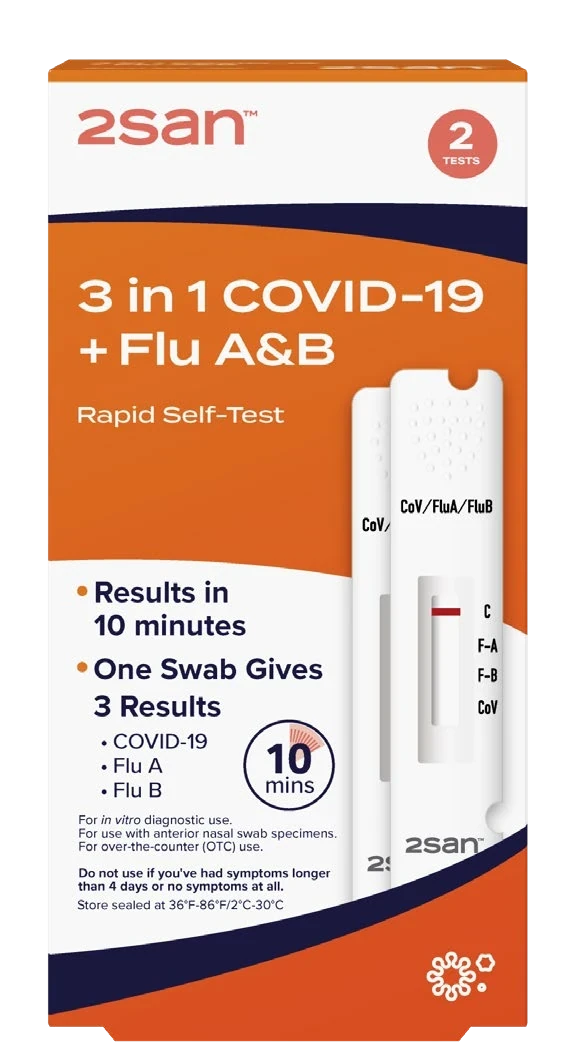 COVID + Flu A/B test kits